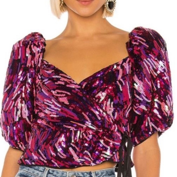 Sparkly LPA top size Small. NEVER WORN - Picture 2 of 3